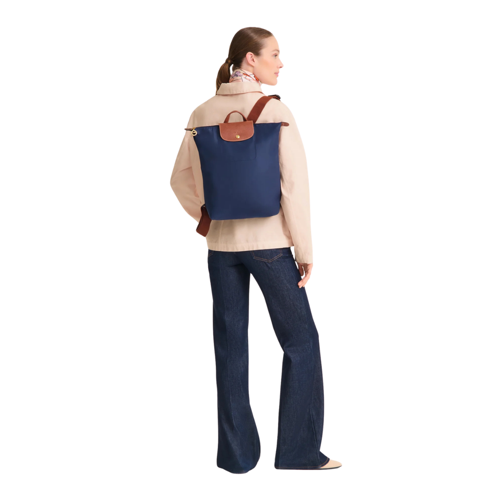 Longchamp Le Pliage Original M Backpack Navy