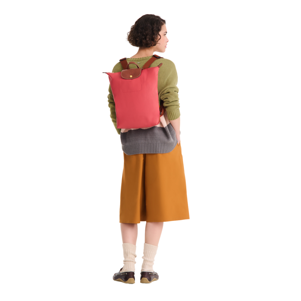 Longchamp Le Pliage Original M Backpack Strawberry