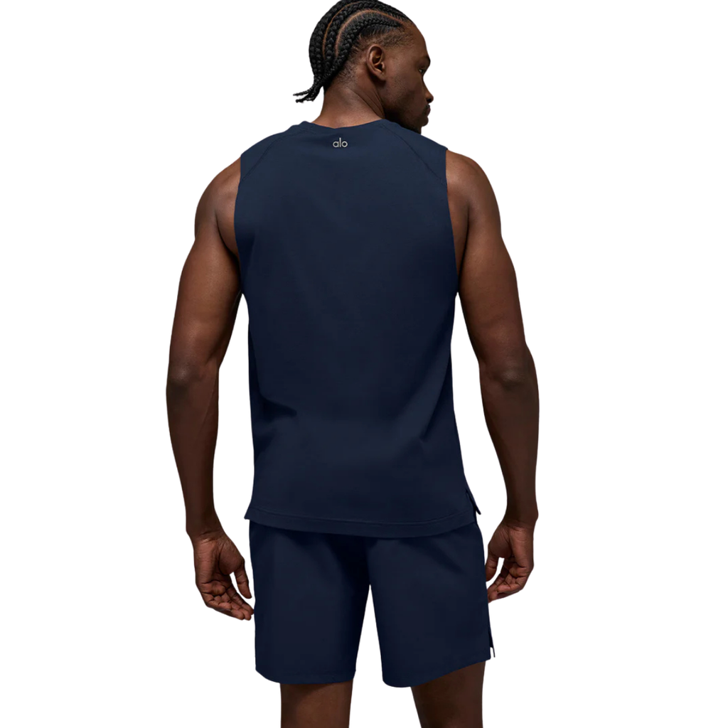 Alo Yoga Vapor Muscle Tank Navy
