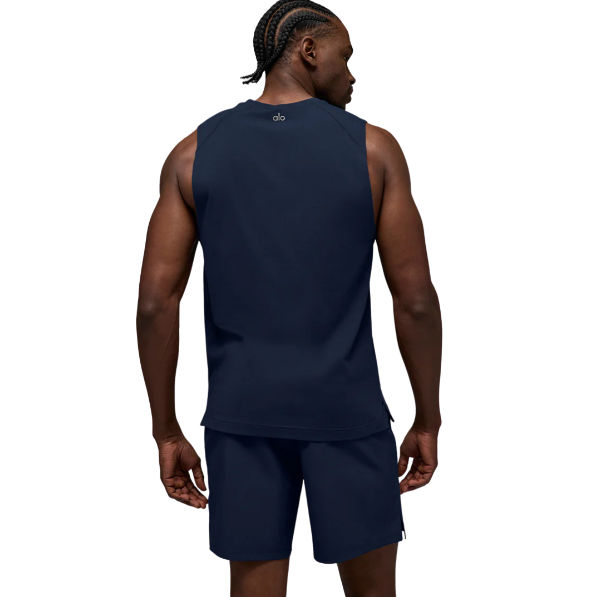 Alo Yoga Vapor Muscle Tank Navy
