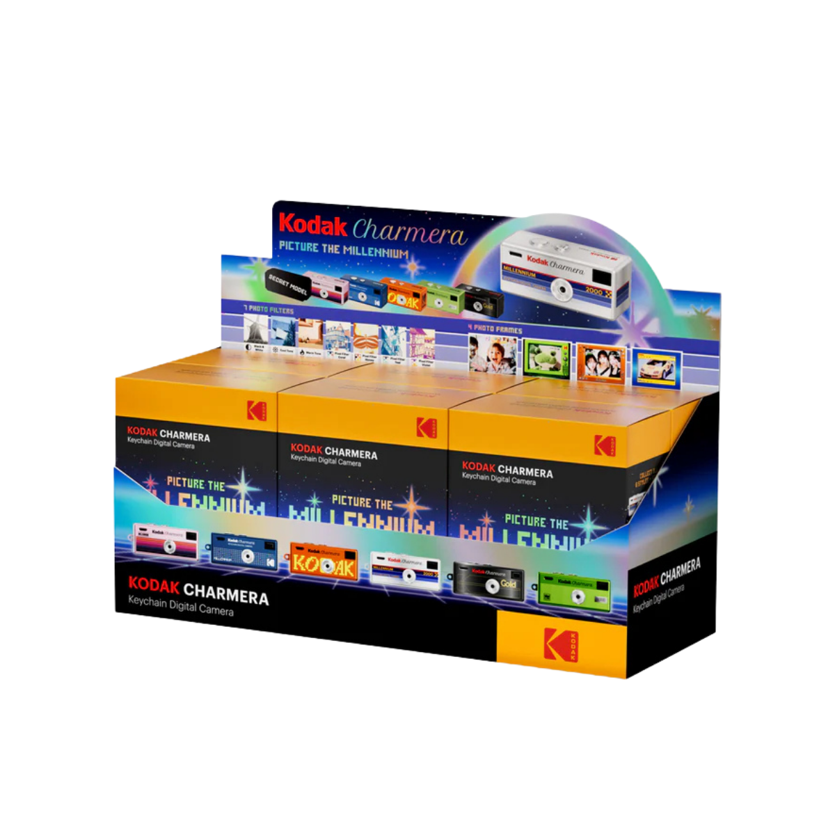 Kodak Charmera Keychain Digital Camera Millennium - Pack of 6 Blind Box
