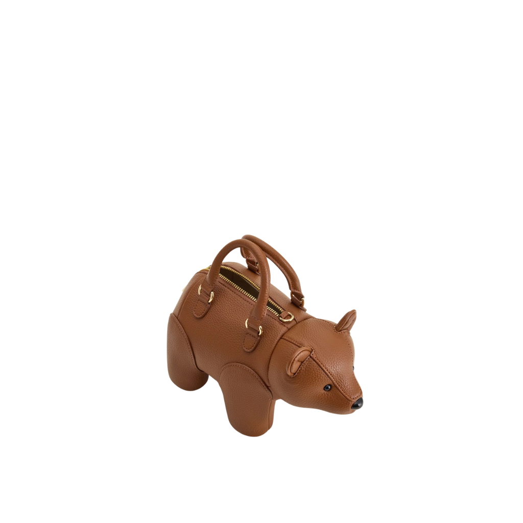 Jw Pei Bernie Bear Top Handle Bag Brown