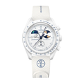 Swatch x Omega Bioceramic Moonswatch MISSION TO EARTHPHASE MOONSHINE GOLD Cold Moon