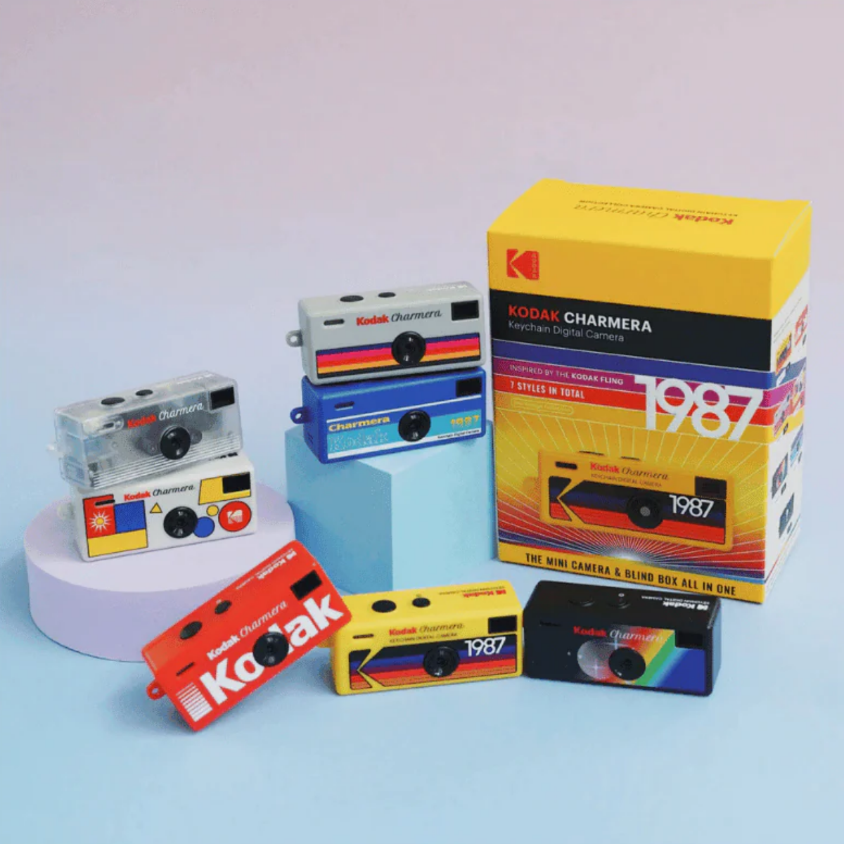BUY 1 GET 1 FREE - Kodak Charmera Keychain Digital Camera Blind Box Collection