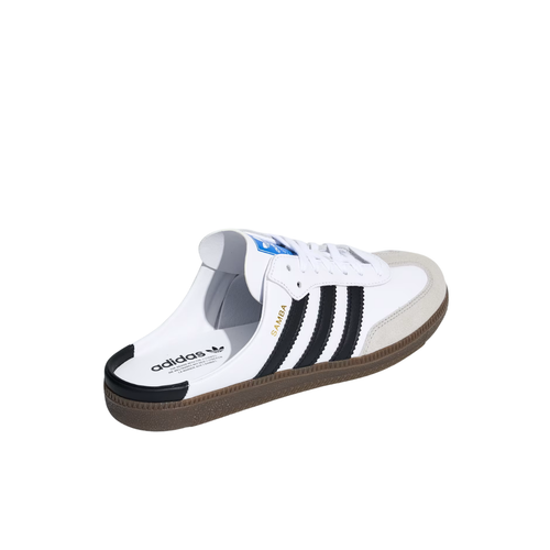 Adidas Samba Mule White Black Gum, women's