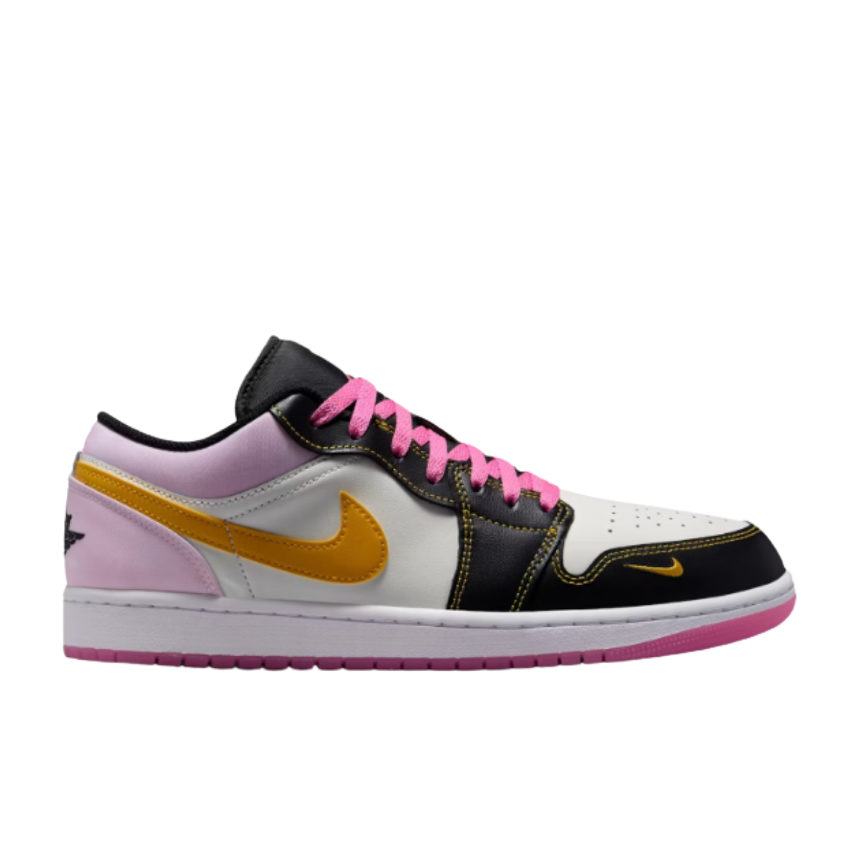 Jordan 1 Low SE Black University Gold Pinksicle