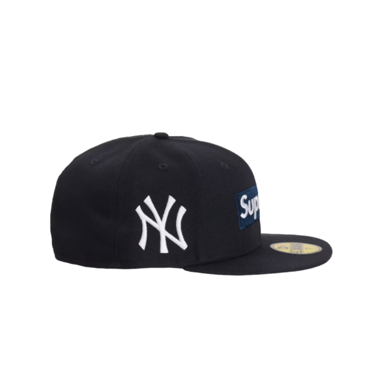 Supreme MLB Teams New York Box Logo New Era 59Fifty Fitted Cap Navy