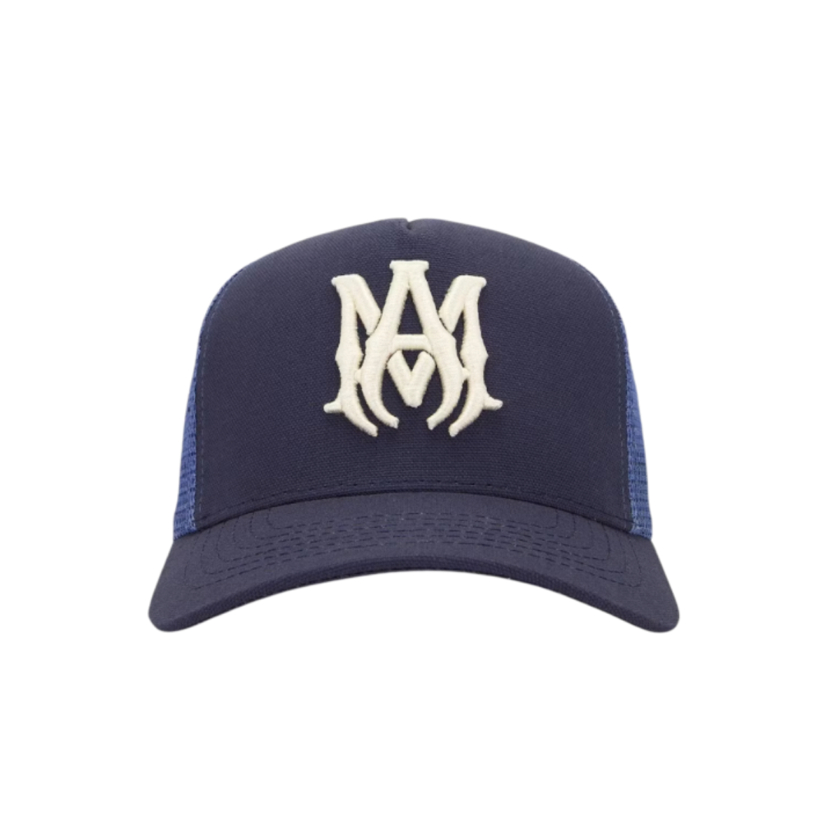 AMIRI MA Trucker Hat Navy Blue White