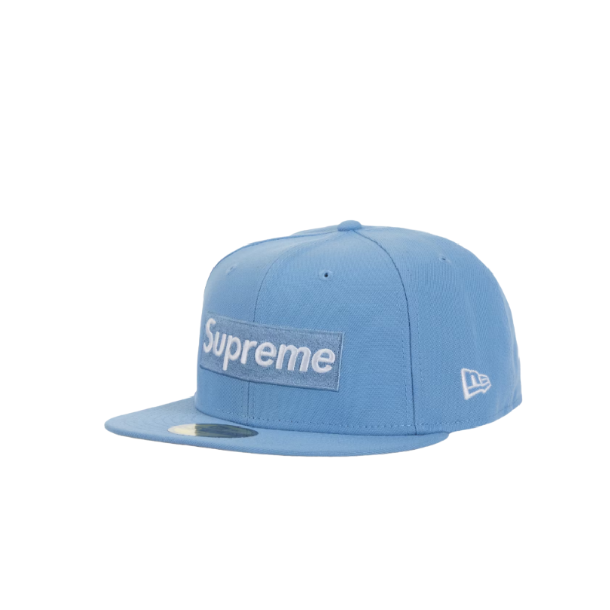 Supreme MLB Teams Box Logo New Era 59Fifty Cap Light Blue