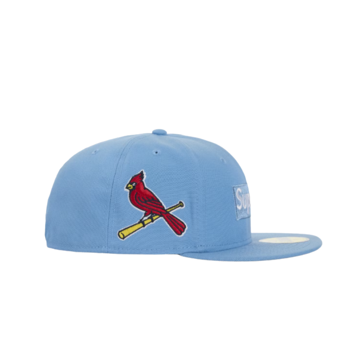 Supreme MLB Teams Box Logo New Era 59Fifty Cap Light Blue