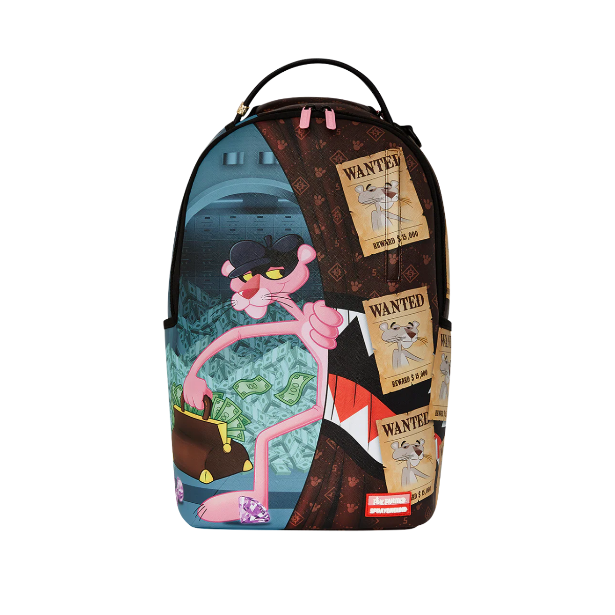 Sprayground Pink Panther Heist Getaway DLXV Backpack Multicolor