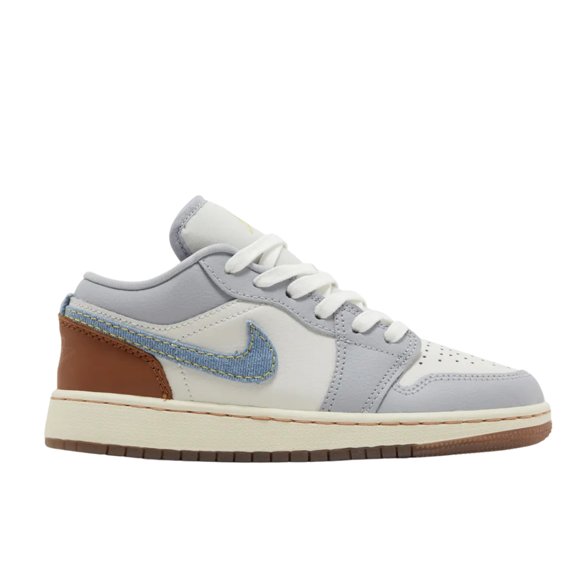 Jordan 1 Low SE Phantom Coconut Milk Amber Brown Light Armory Blue GS