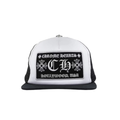 Chrome Hearts CH Hollywood Trucker Hat Black White