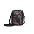 Supreme Guns Embroidered Leather Shoulder Bag Black