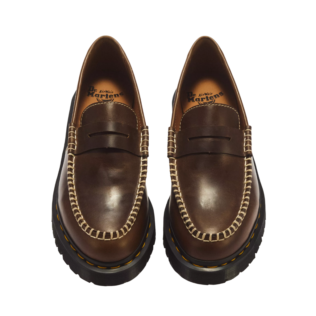 Dr Marten Penton Ben Mayhem Leather Loafers Fossil Brown