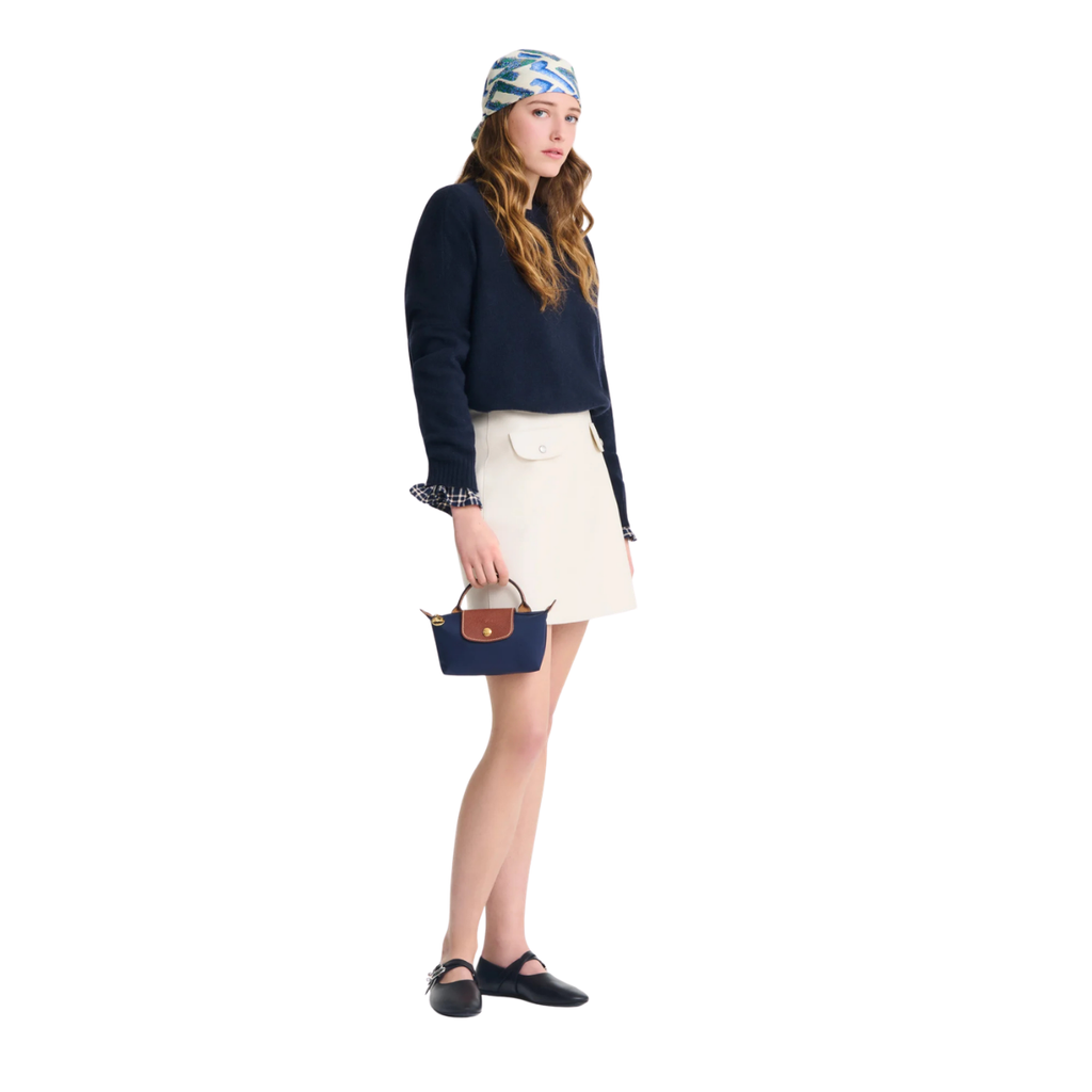 Longchamp Le Pliage Original Pouch with handle Navy