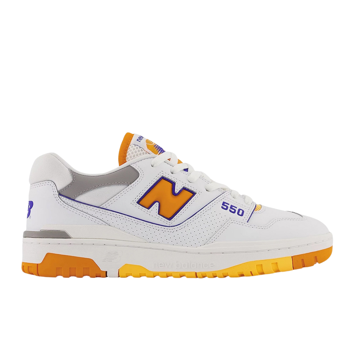 New Balance 550 White Vibrant Orange