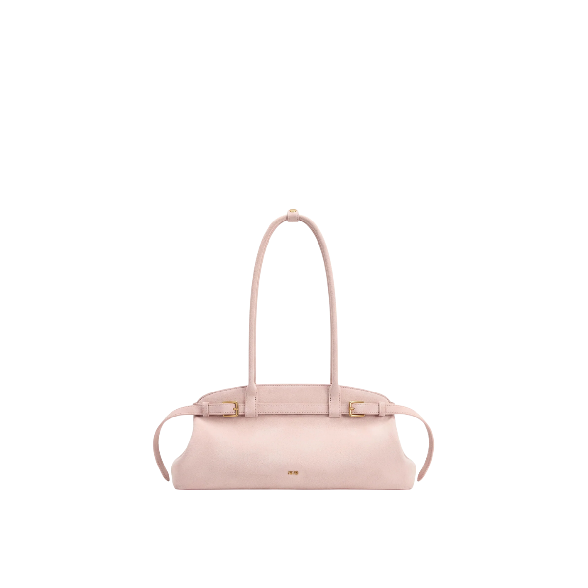 Jw Pei Arden Faux Suede Belt Detail East West Shoulder Bag Pink