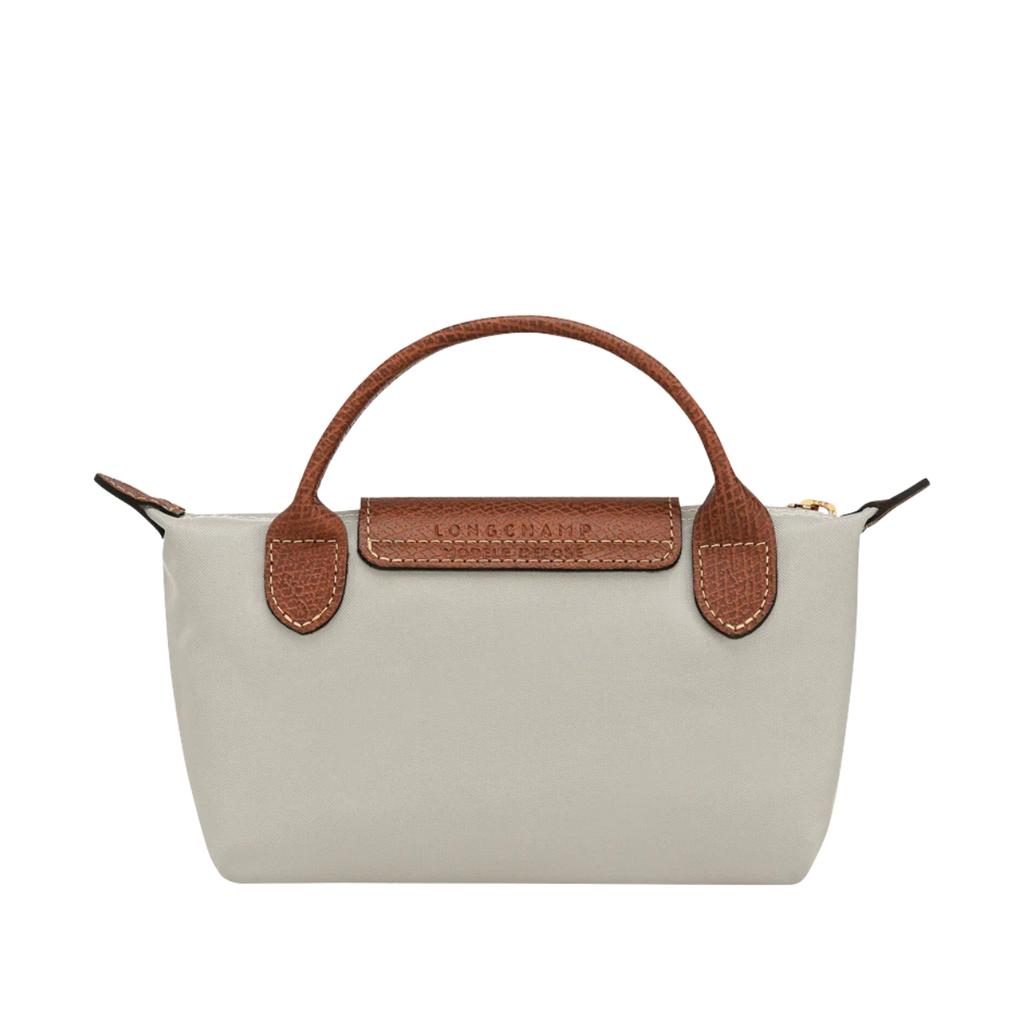 Longchamp Le Pliage Original Pouch with handle Pebble