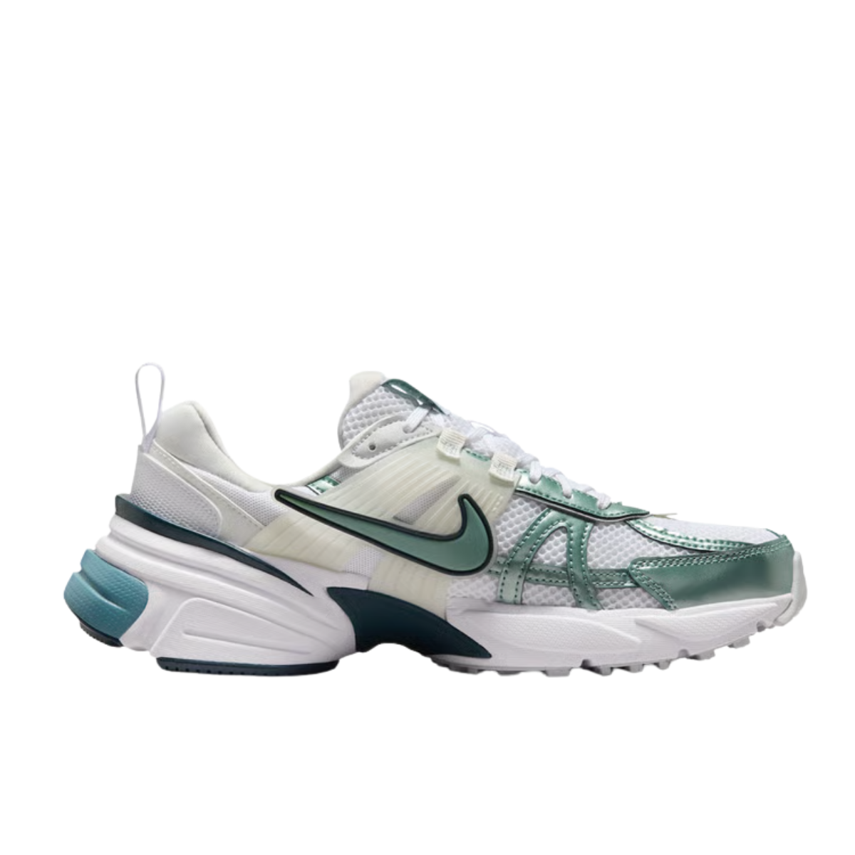 Nike V2K Run White Smokey Blue Armory Navy Cannon (W)