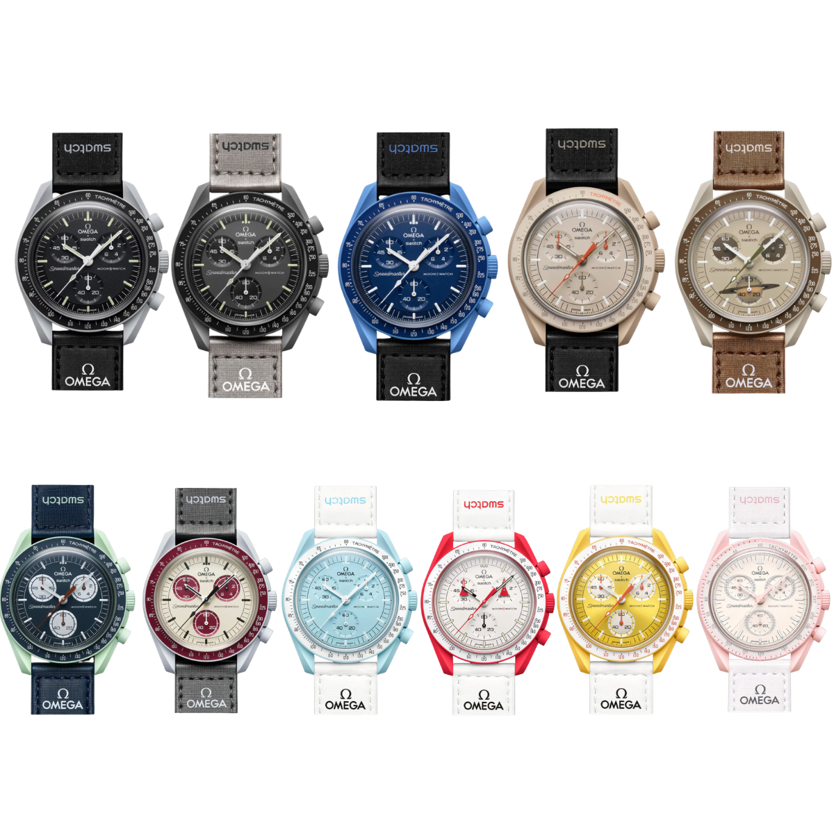 Swatch x Omega Bioceramic Moon Top 11 Set