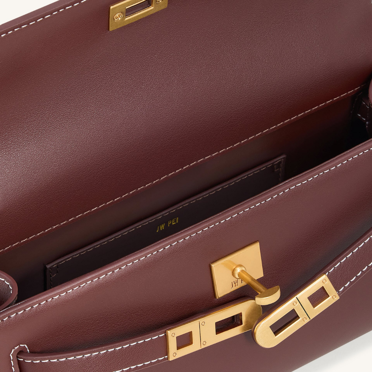 Jw Pei Noor Top Handle Bag Reddish Brown