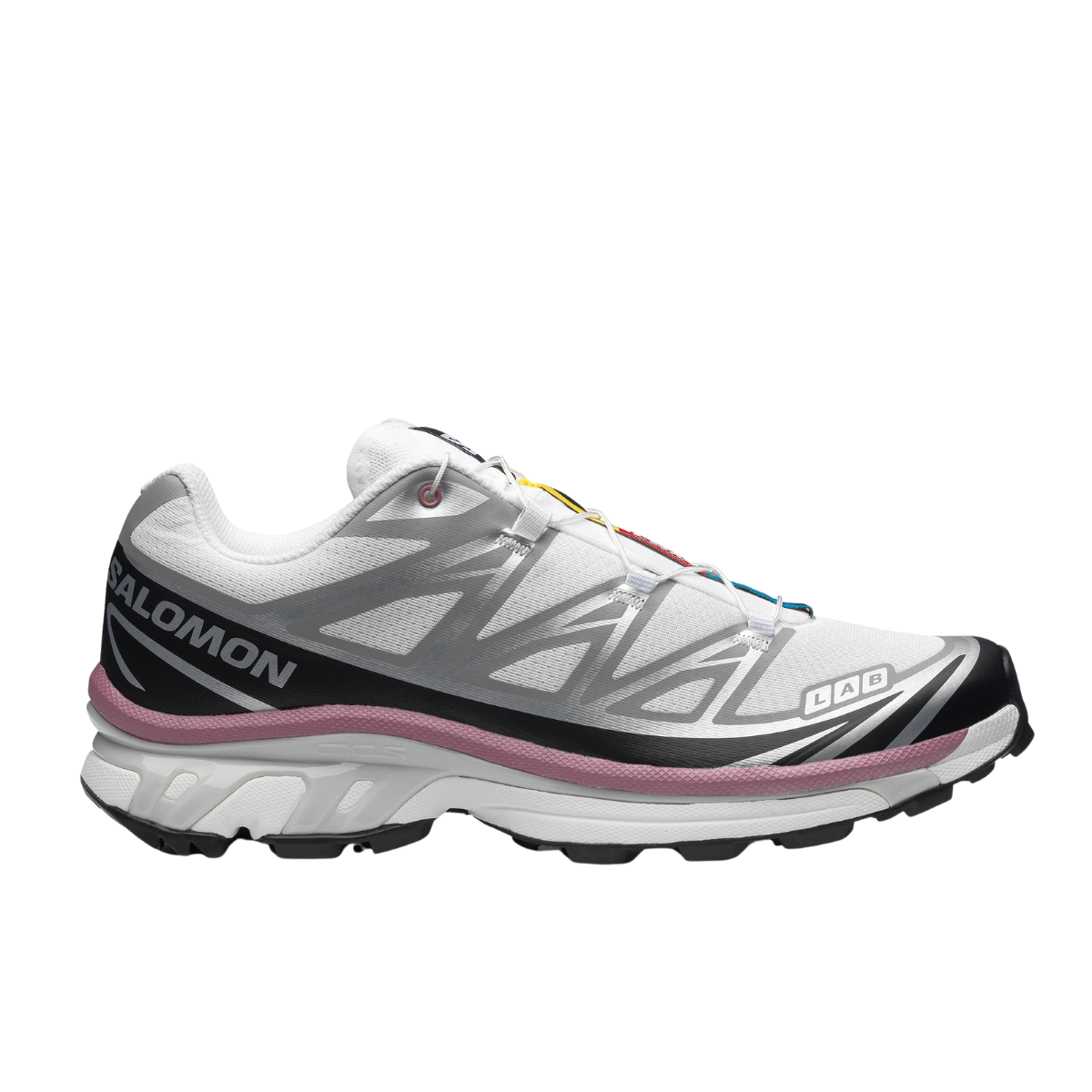 Salomon XT-6 White Black Dusky Orchid