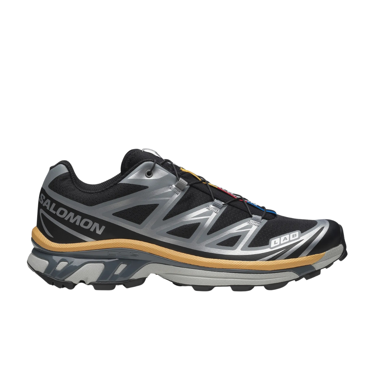 Salomon XT-6 Black Footwear Silver Warm Apricot