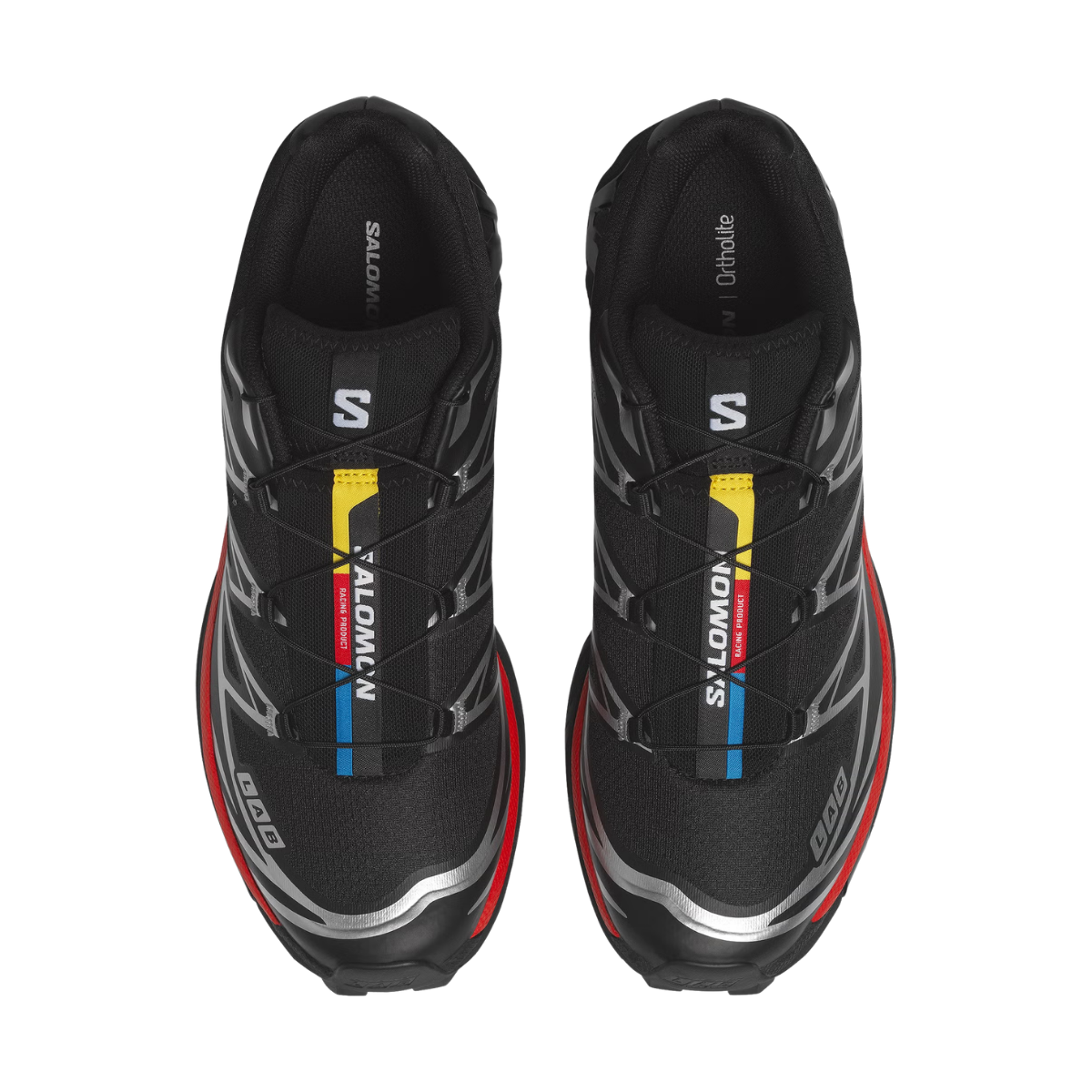 Salomon XT-6 Black Fiery Red Silver
