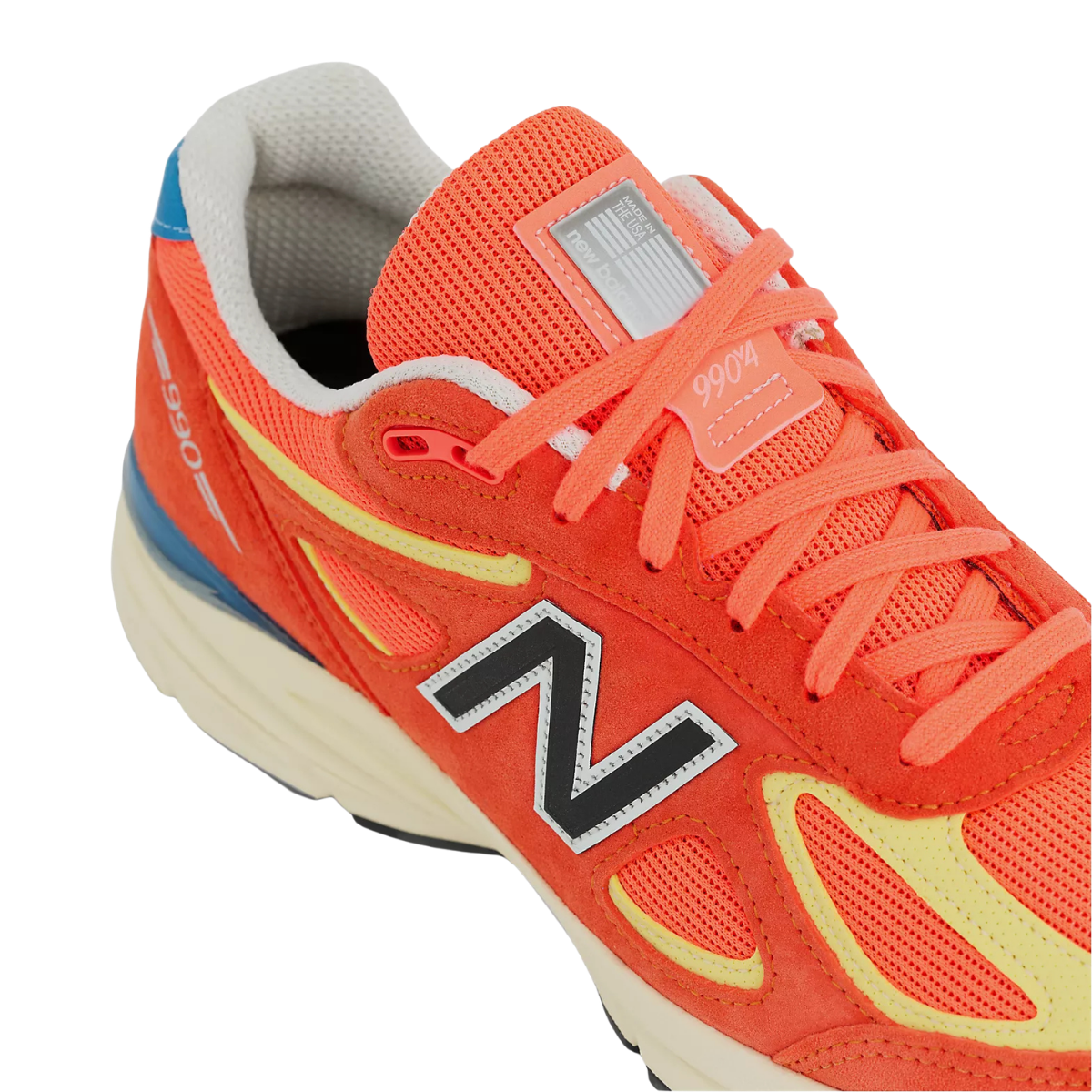 New Balance 990v4 MiUSA Urgent Red Maize