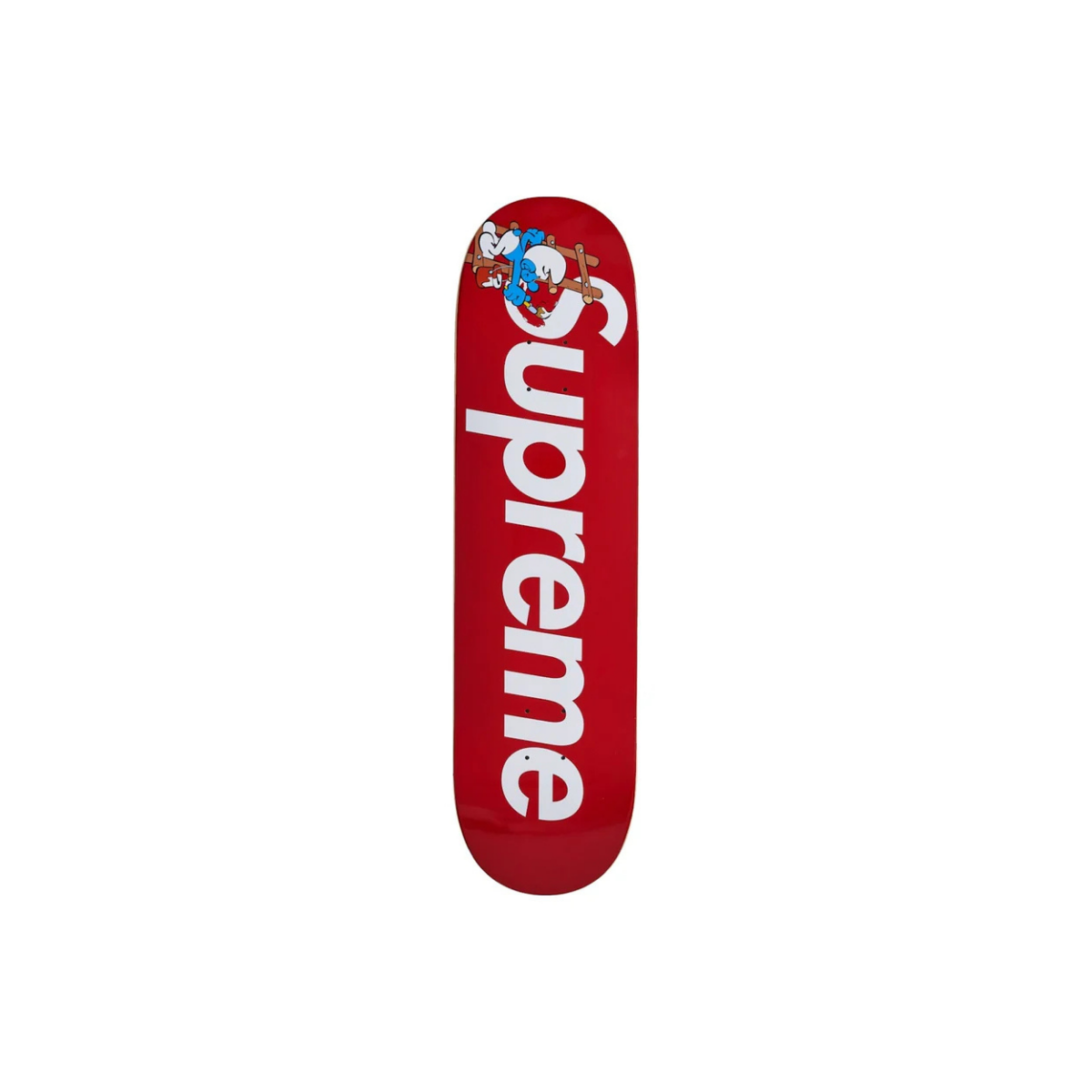 Supreme Smurfs Skateboard Red