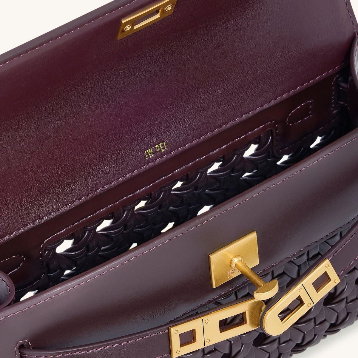 Jw Pei Noor Top Handle Bag Dark Red