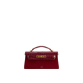 Jw Pei Noor Faux Suede Top Handle Bag Red