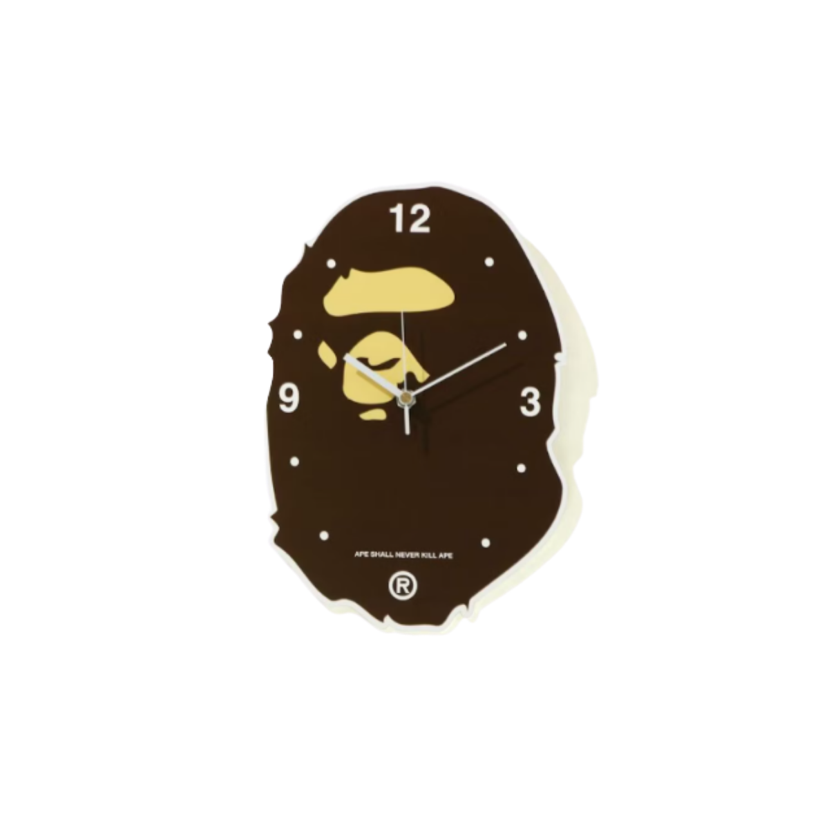 BAPE Ape Head Wall Clock Brown