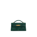 Jw Pei Noor Faux Suede Top Handle Bag Forest Green
