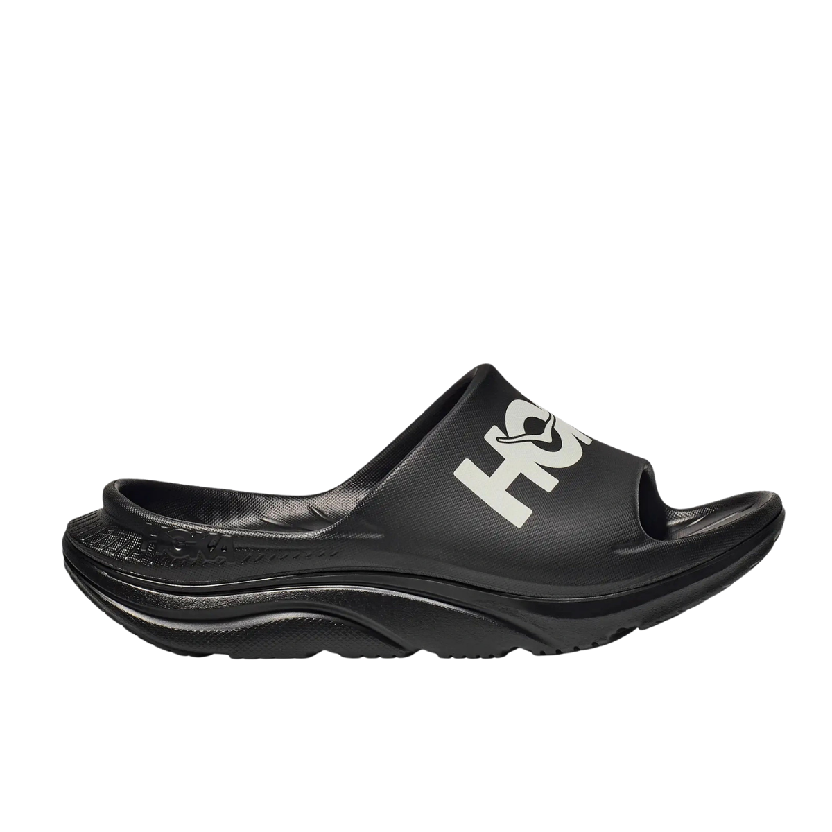 Hoka One One Ora Athletic Slide Black White