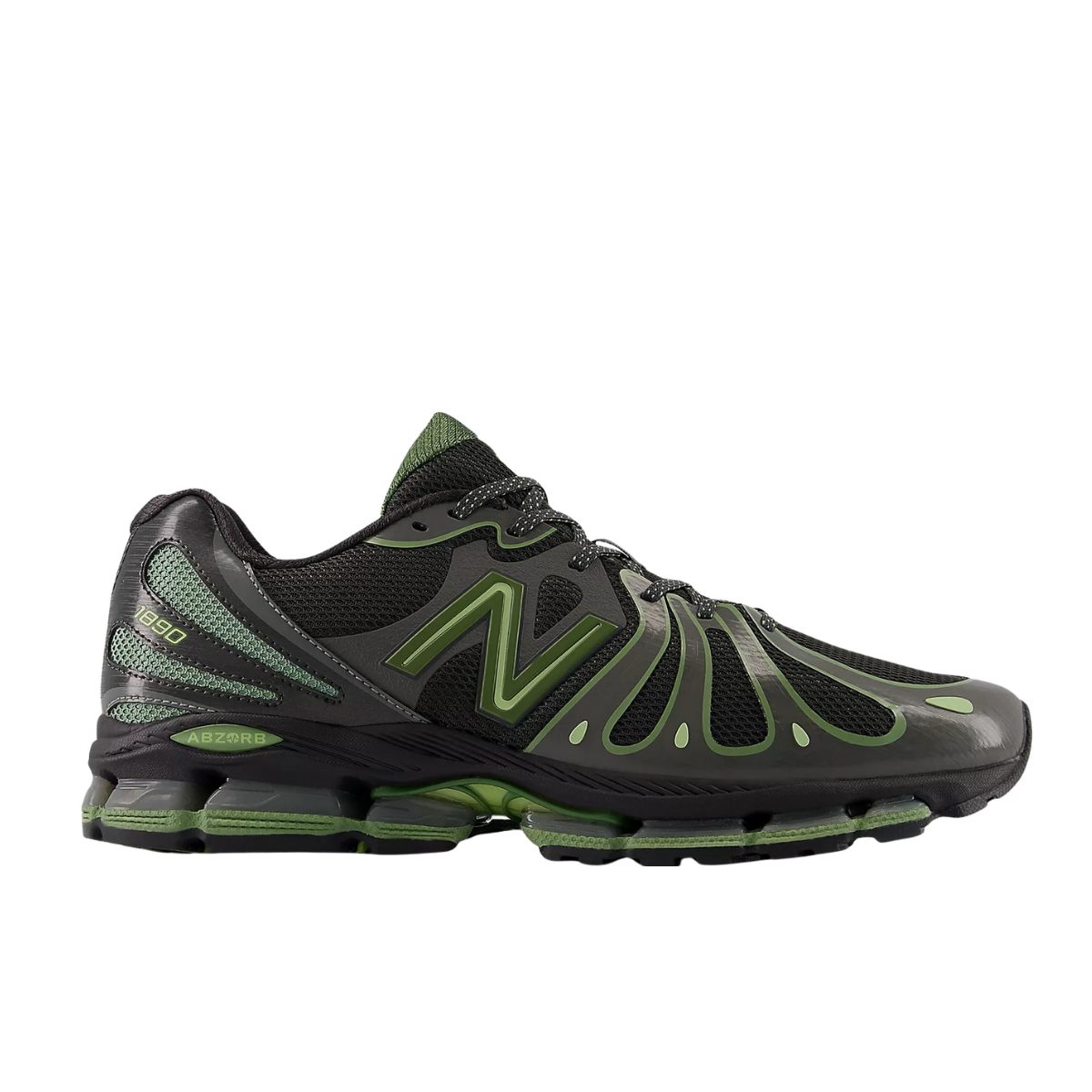 New Balance 1890 Faded Black Utility Green
