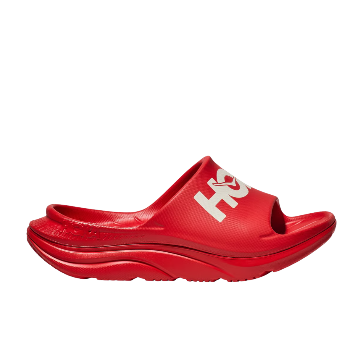 Hoka One One Ora Athletic Slide Vermillion White