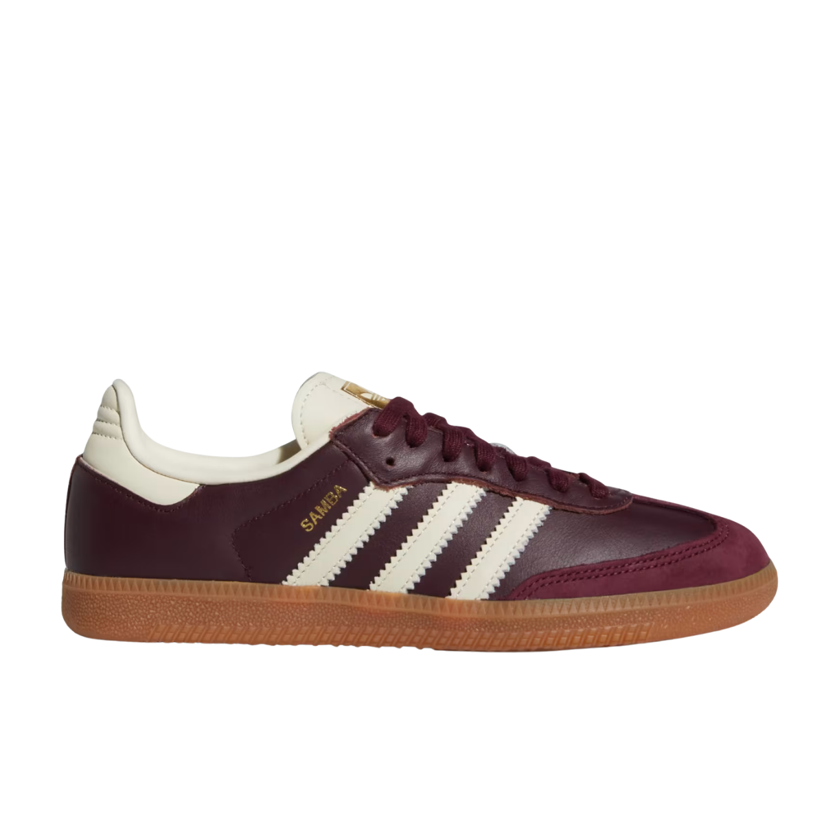 Adidas Samba OG Maroon Gold Metallic (W)