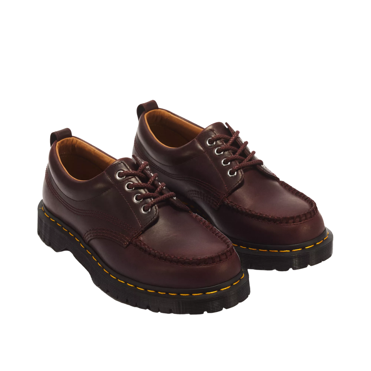 Dr Marten Lowell 4 Eye Mayhem Leather Moc Toe SPICED BROWN sneakers