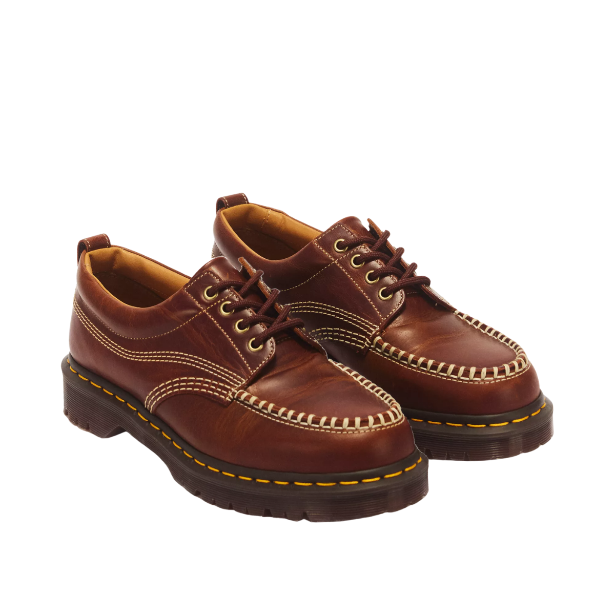 Dr Marten Lowell 4 Eye Mayhem Leather Moc Toe BUTTERSCOTCH sneakers