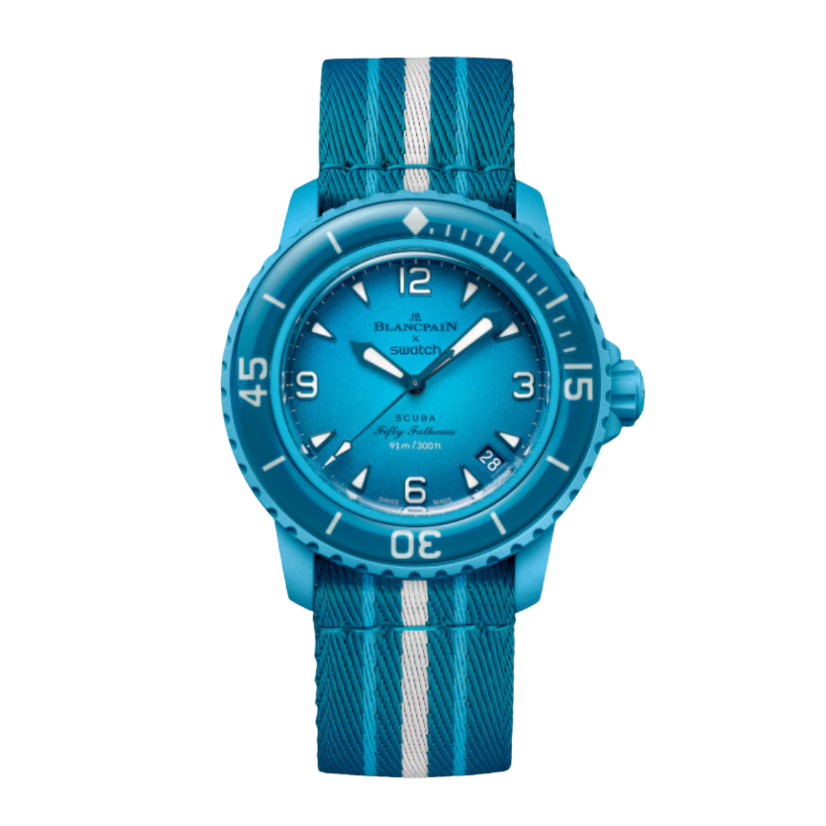 Swatch x Blancpain Bioceramic Scuba Fifty Fathoms BLUE LAGOON