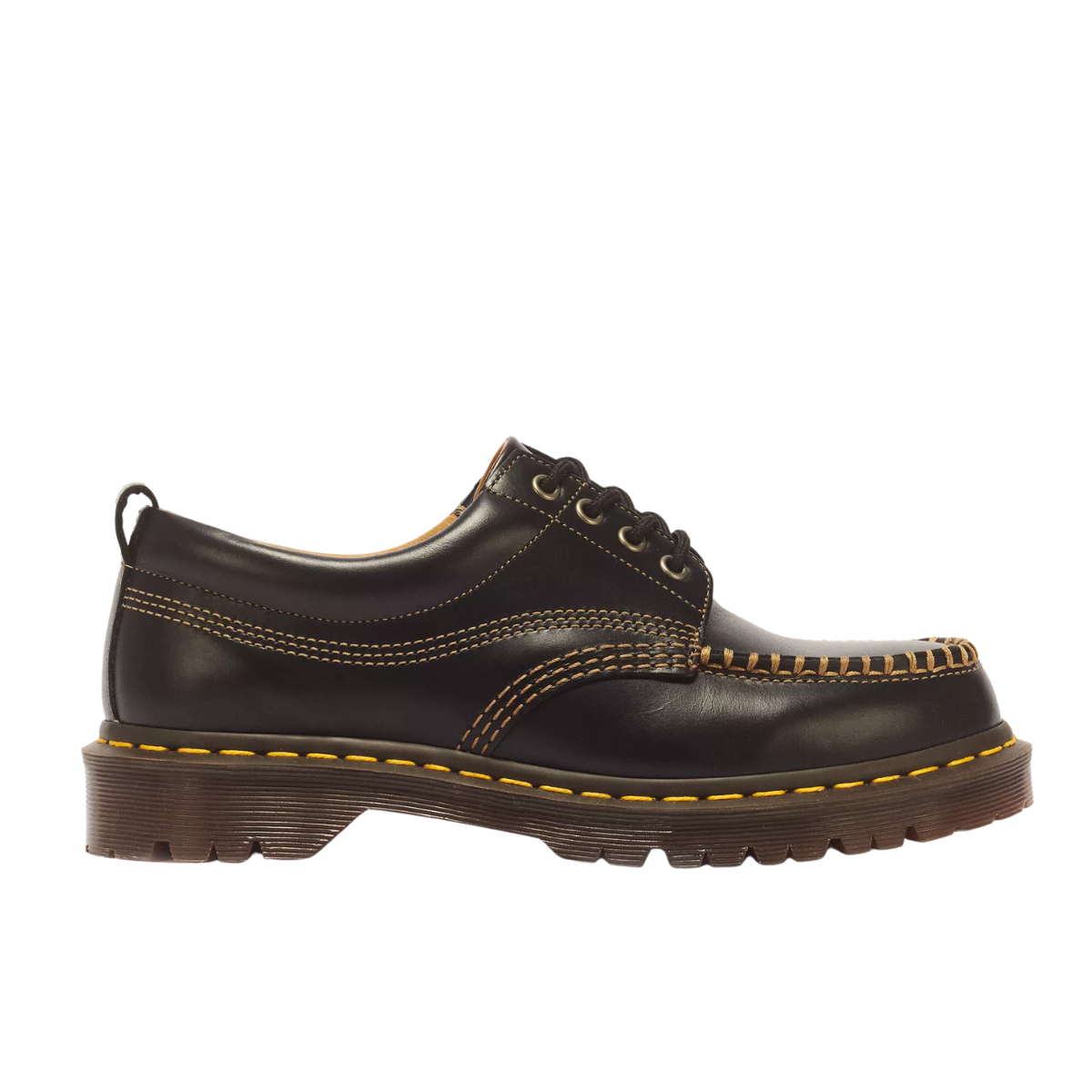 Dr Marten Lowell 4 Eye Mayhem Leather Moc Toe Black sneakers
