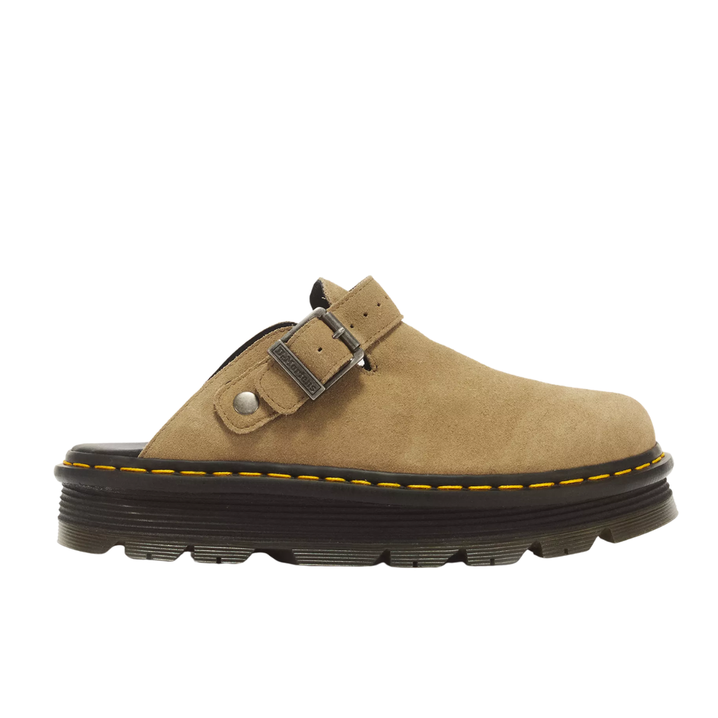 Dr Marten Zebzag Suede Casual Slingback Platform Mules SAVANNAH TAN