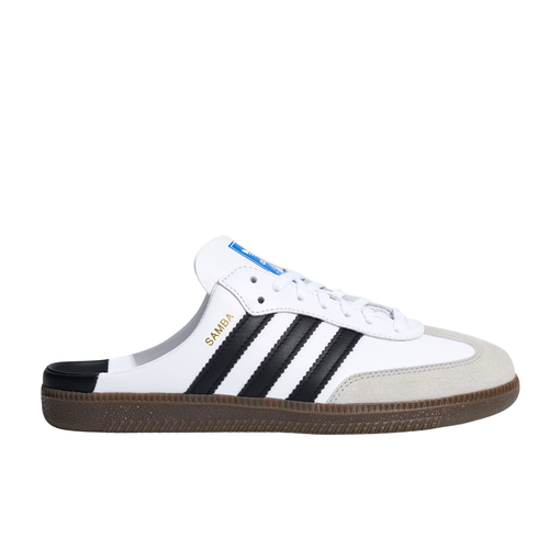 Adidas Samba Mule White Black Gum, women's