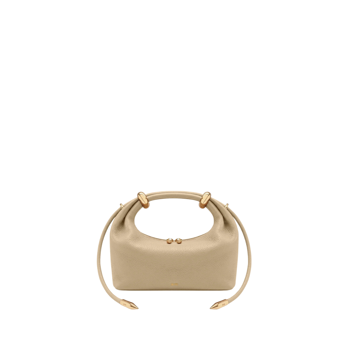 Jw Pei Ellie Metal Ring Embellished Top Handle Bag Beige