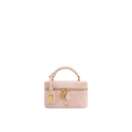 Jw Pei Cleo Faux Suede Box Shape Top Handle Bag Pink