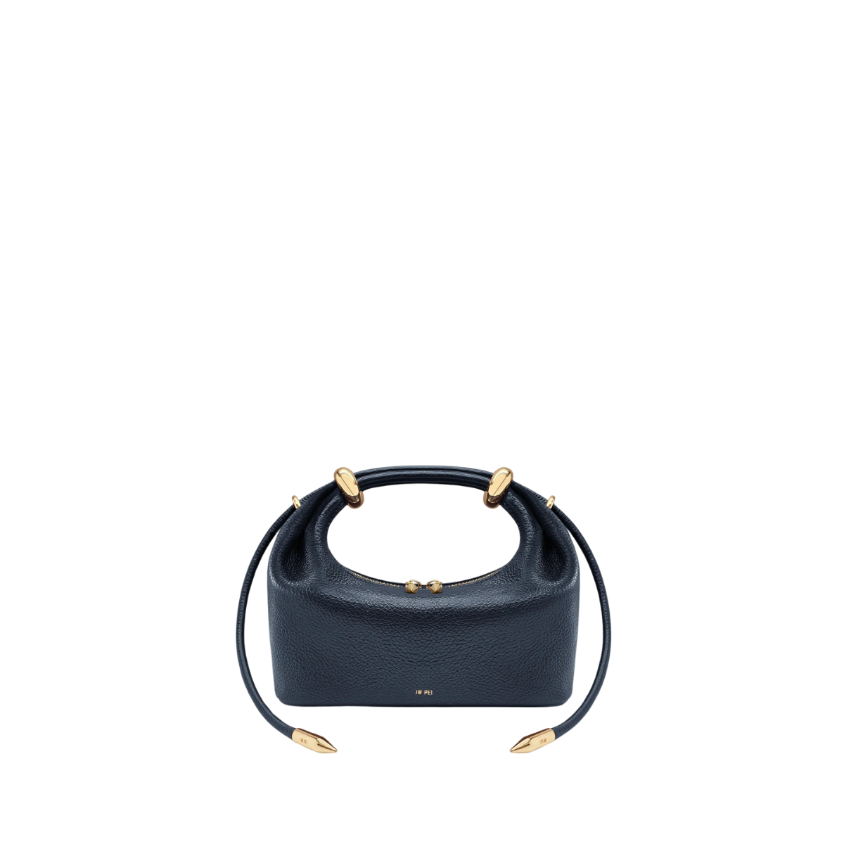 Jw Pei Ellie Metal Ring Embellished Top Handle Bag Navy