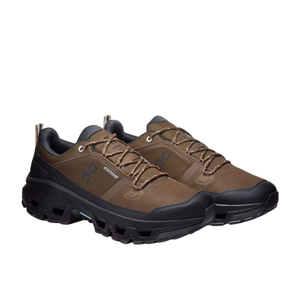 On Running Cloudrock Low Waterproof Earth Black sneakers
