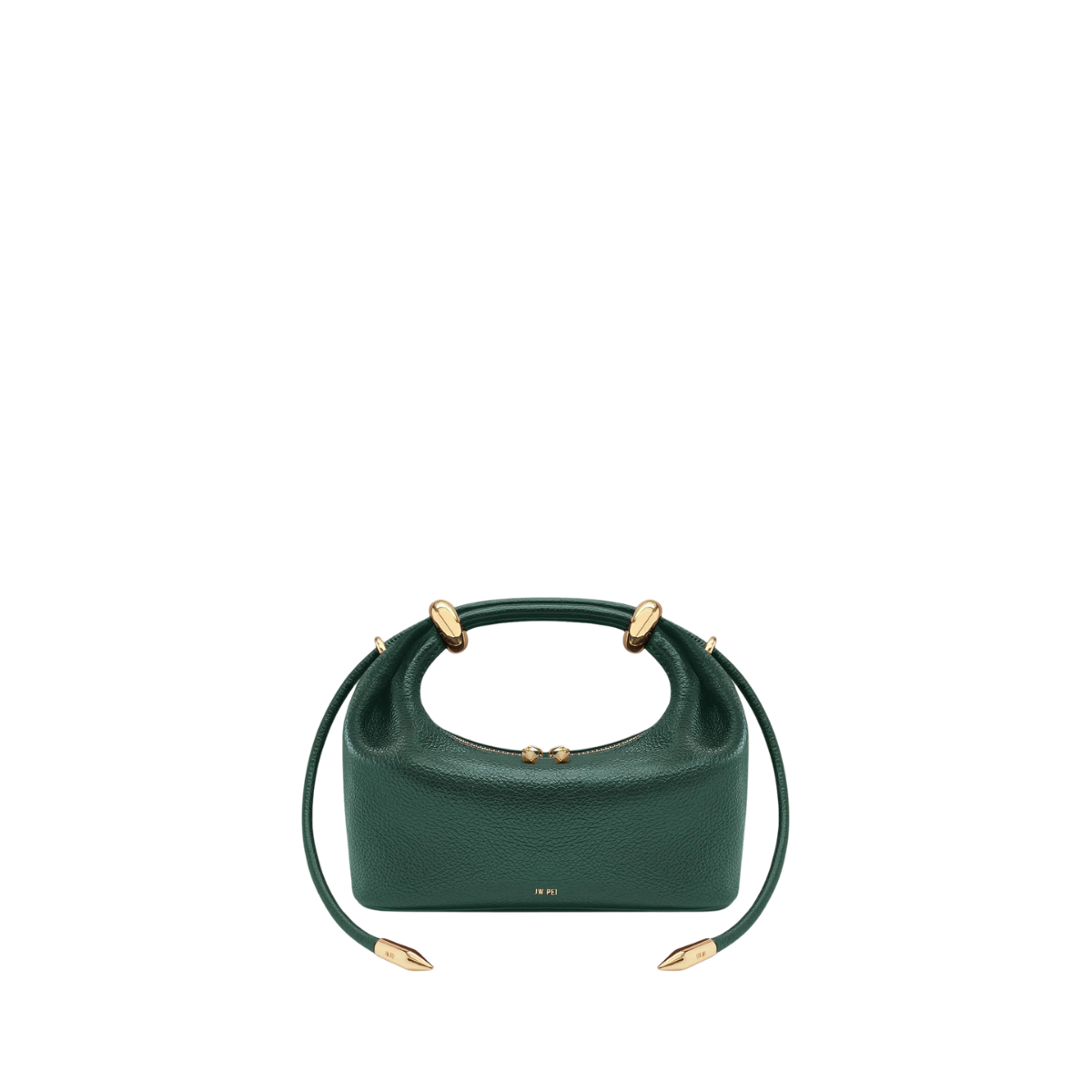 Jw Pei Ellie Metal Ring Embellished Top Handle Bag Forest Green